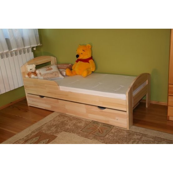 Dětská postel s úložným prostorem Timi - přírodní
