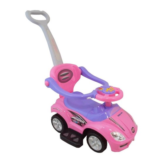 Dětské hrající jezdítko 3v1 Baby Mix pink Růžová