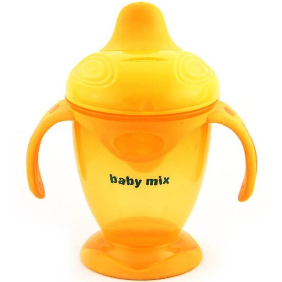 Dětský kouzelný hrneček Baby Mix 200 ml  oranžový