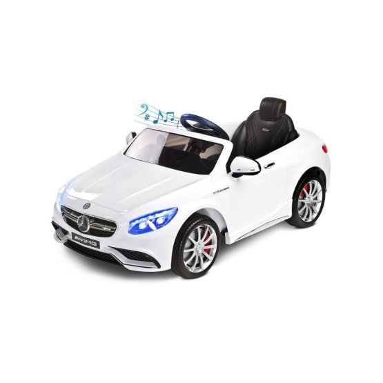 Elektrické autíčko Toyz Mercedes-Benz S63 AMG-2 motory white Bílá