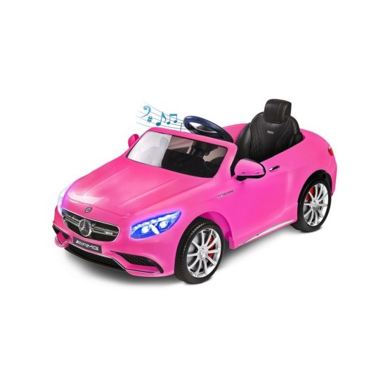 Elektrické autíčko Toyz Mercedes-Benz S63 AMG-2 motory pink Růžová