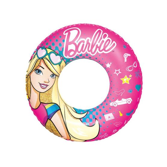 Dětský nafukovací kruh Bestway Barbie Růžová
