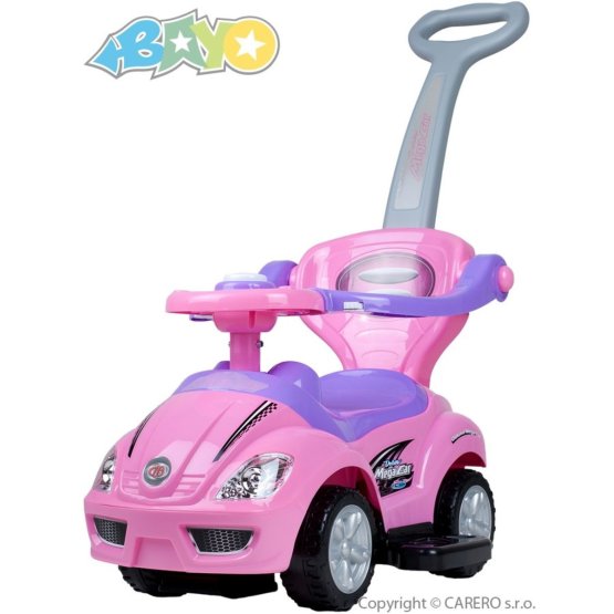 Dětské jezdítko 3v1 Bayo Mega Car pink Růžová
