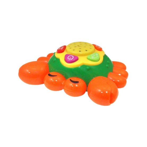 Edukační hračka Baby Mix Krab se světlem Oranžová