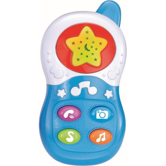 Dětská hračka se zvukem Baby Mix Telefónek blue Modrá