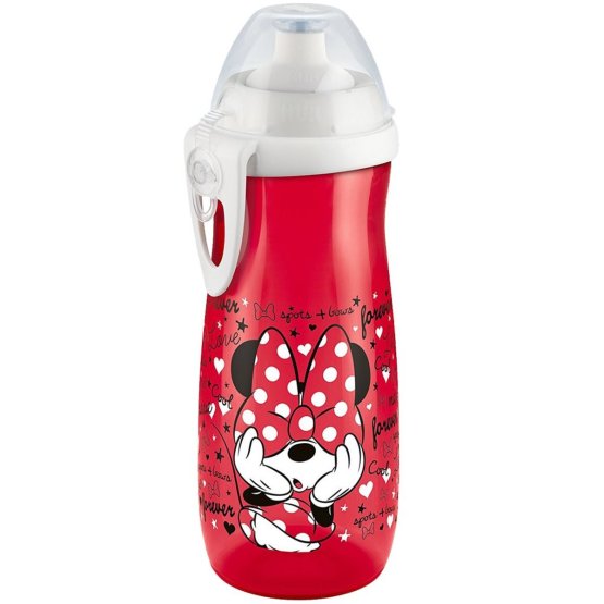 Dětská láhev NUK Sports Cup Disney Mickey 450 ml červená
