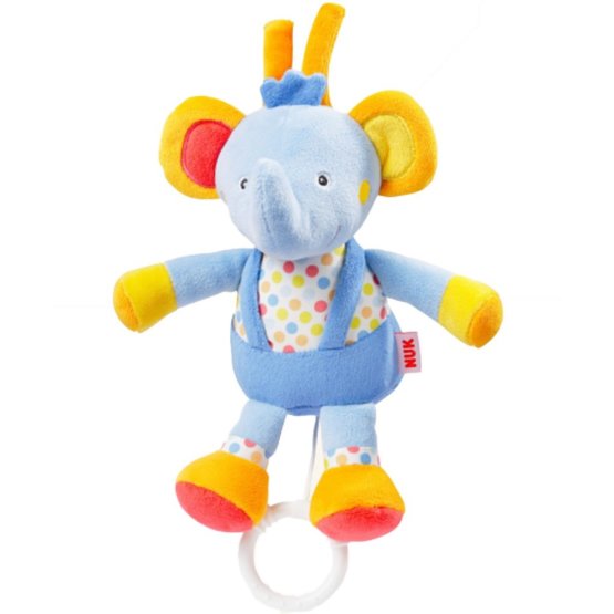 Dětská plyšová hrající hračka Nuk sloník Modrá