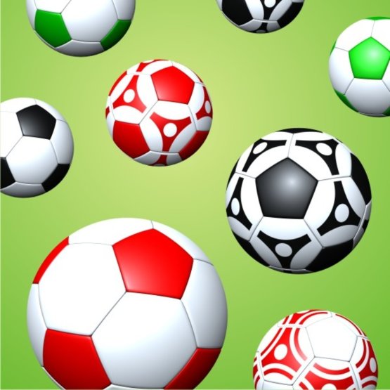 Dětský polštář - Fotbalové míče 45