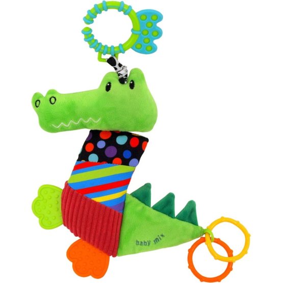Plyšová hračka s vibrací Baby Mix Krokodýl Oranžová