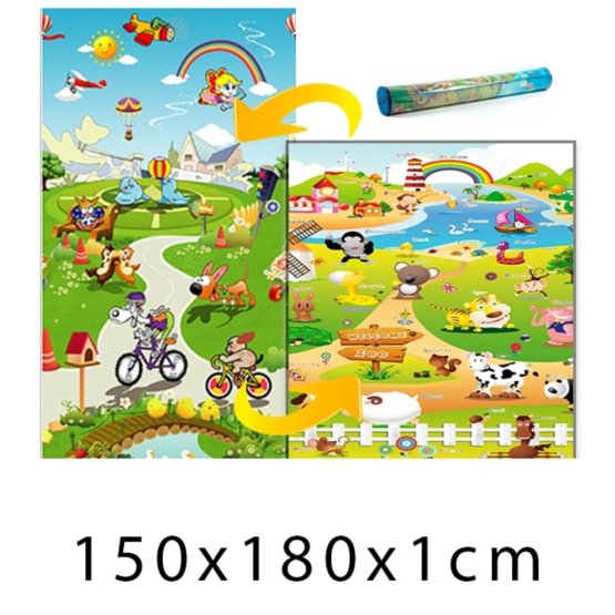 Dětský pěnový koberec - Farma + Pohádkový svět 150x180x1 cm