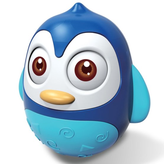 Kývací hračka Baby Mix tučnák blue Modrá