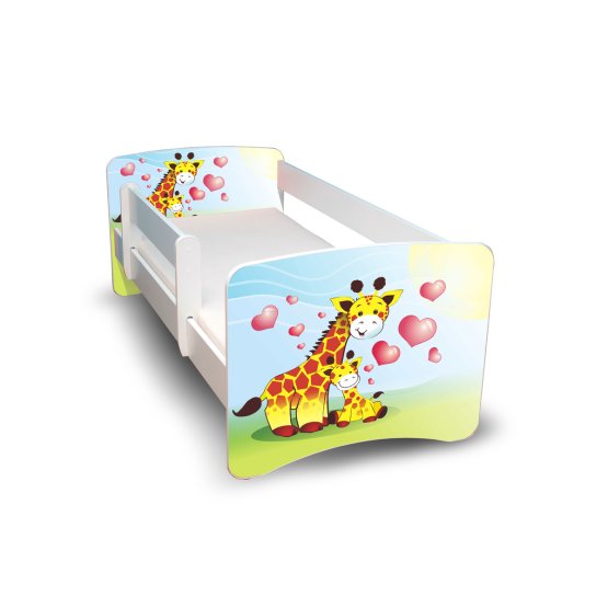 Dětská postel se zábranou - Žirafky