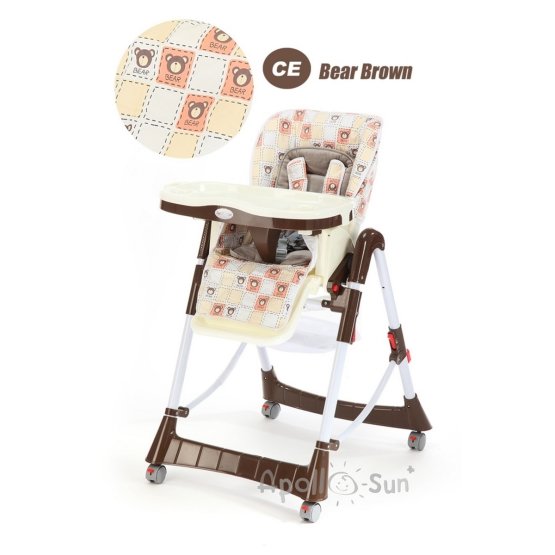 Jídelní židlička Standard - hnědý medvídek