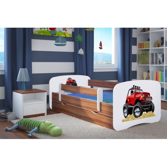 Dětská postel se zábranou Ourbaby - Super Truck