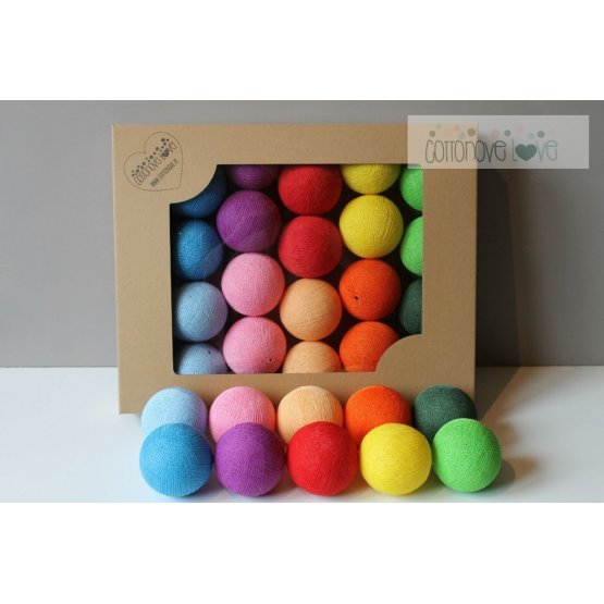 Cotton balls - multicolor