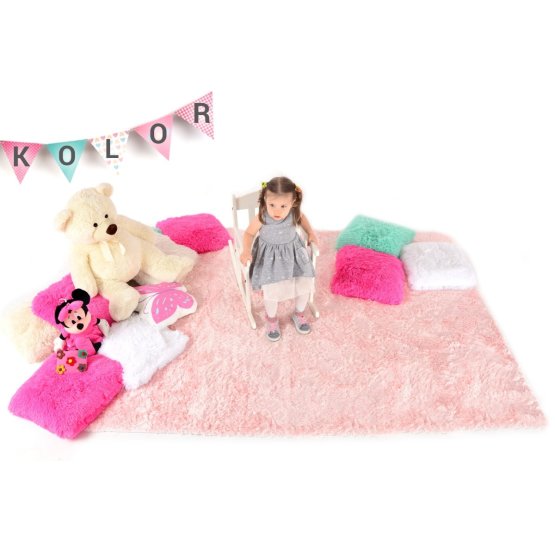 Dětský plyšový koberec SWEET PINK
