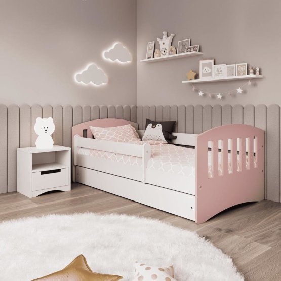 Dětská postel Classic - pudrová růžová