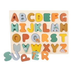 Small Foot Vkládací puzzle Safari abeceda, small foot