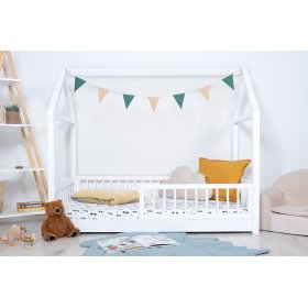 Montessori domečková postel Elis bílá, Ourbaby®
