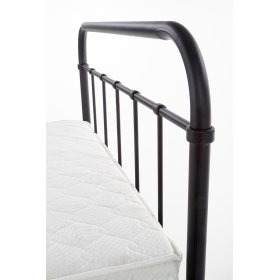 Kovová postel LINDA 120x200 cm - černá, Halmar