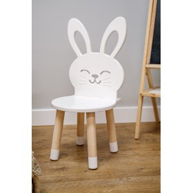 Dětská židlička - Králík - bílá, Ourbaby®