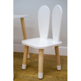 Dětská židlička - Ouška - bílá