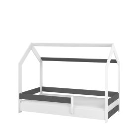 Domečková postel Sofie 180x80 cm - šedá