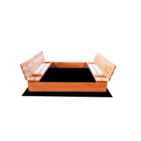 Uzavíratelné pískoviště s lavičkami 140 x 140 - impregnované, Ourbaby®