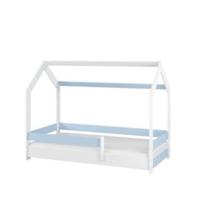 Domečková postel Sofie 160x80 cm - modrá, BabyBoo