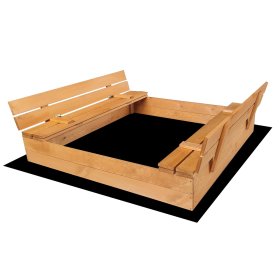 Uzavíratelné pískoviště s lavičkami 120 x 120 - impregnované, Ourbaby®