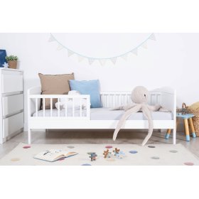 Dětská postel Junior bílá 160x70 cm, Ourbaby®