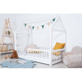 Montessori domečková postel Elis bílá, Ourbaby®