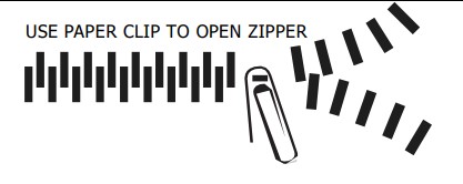 Sigurnosno zatvaranje patentnim zatvaračem – pomoću spajalice za papir