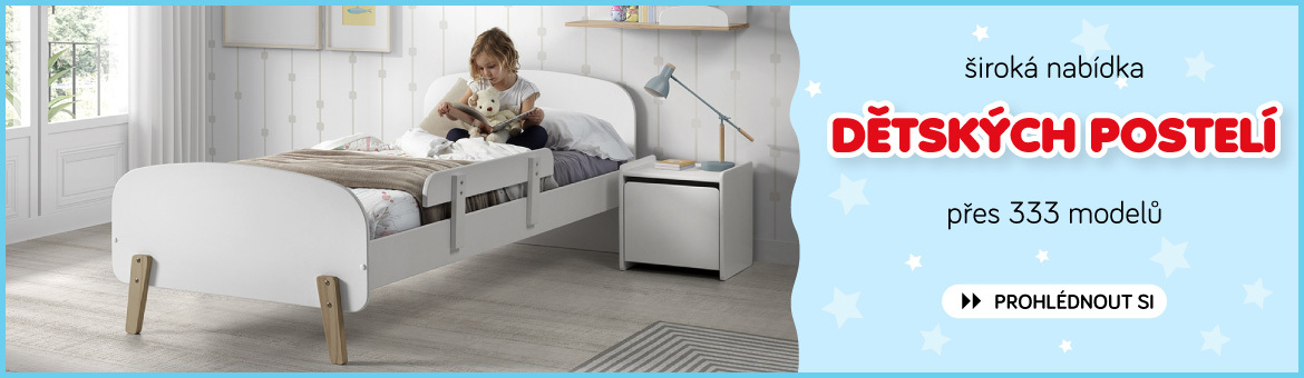 Široká nabídka dětských postelí - přes 333 modelů