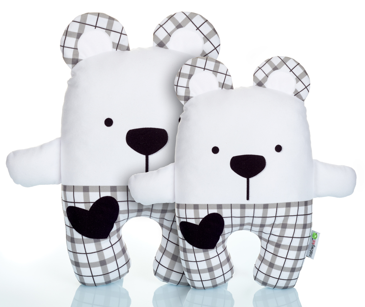 Medvídek Teddy v kostkovaném Velký Mint Kitten