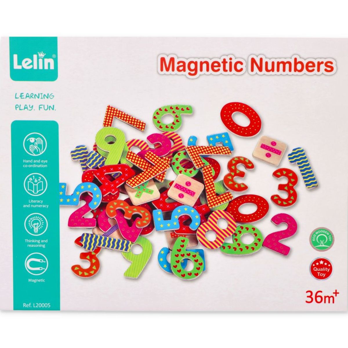 Magnetické dřevěné číslice magnetic numbers