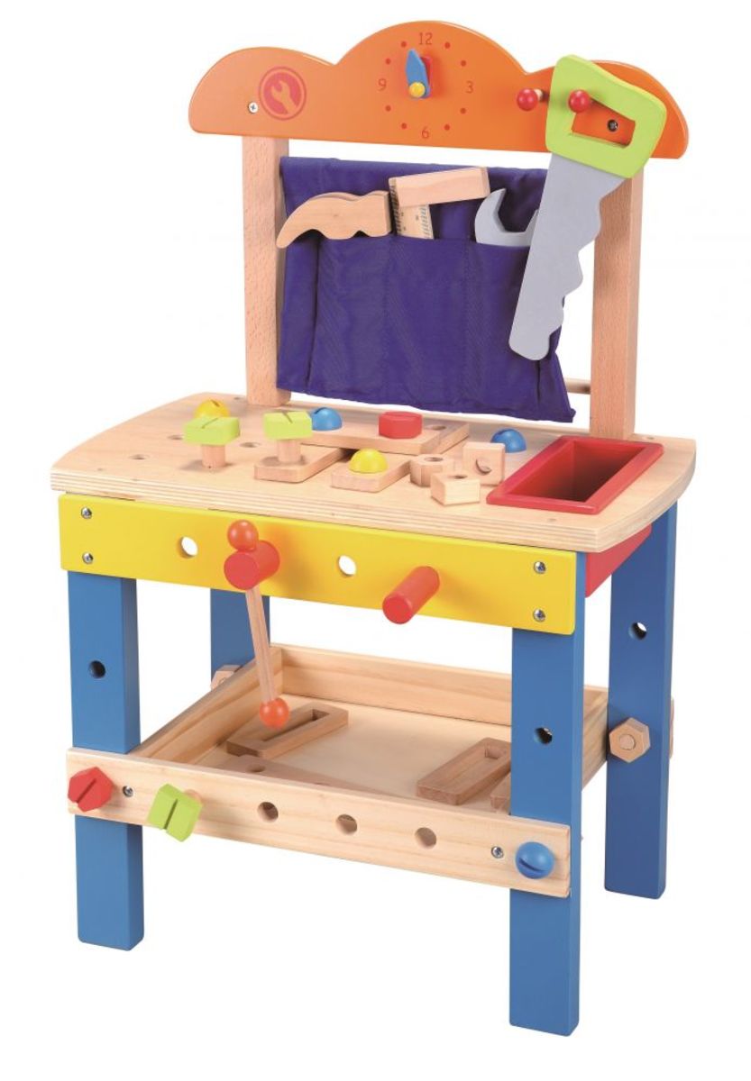 Dřevěná dílna se spoustou nářadí workbench toy
