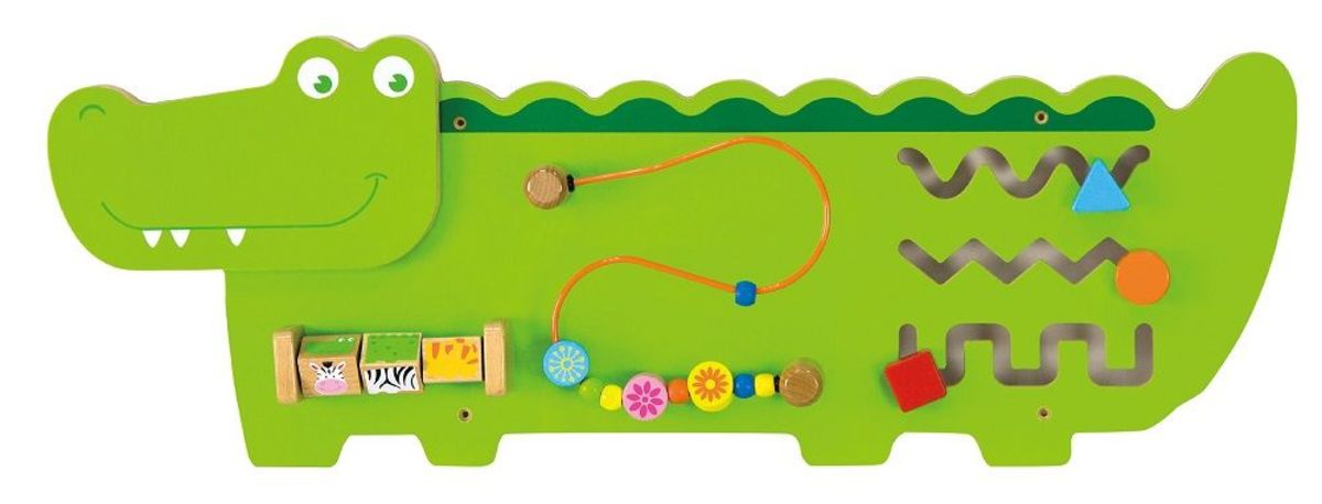 Vzdělávací hračka na zeď - Krokodýl Educational wall toy
