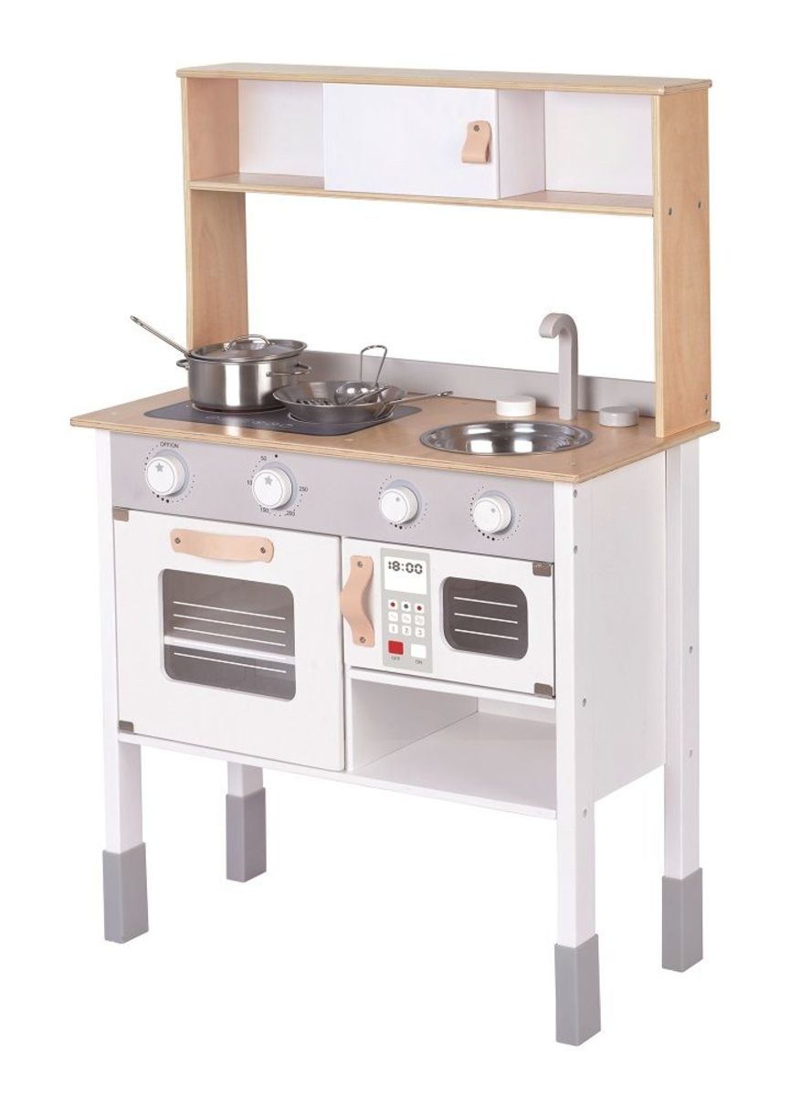 Ourbaby kuchyňka Wooden kitchen 31517-0 šedá bílá