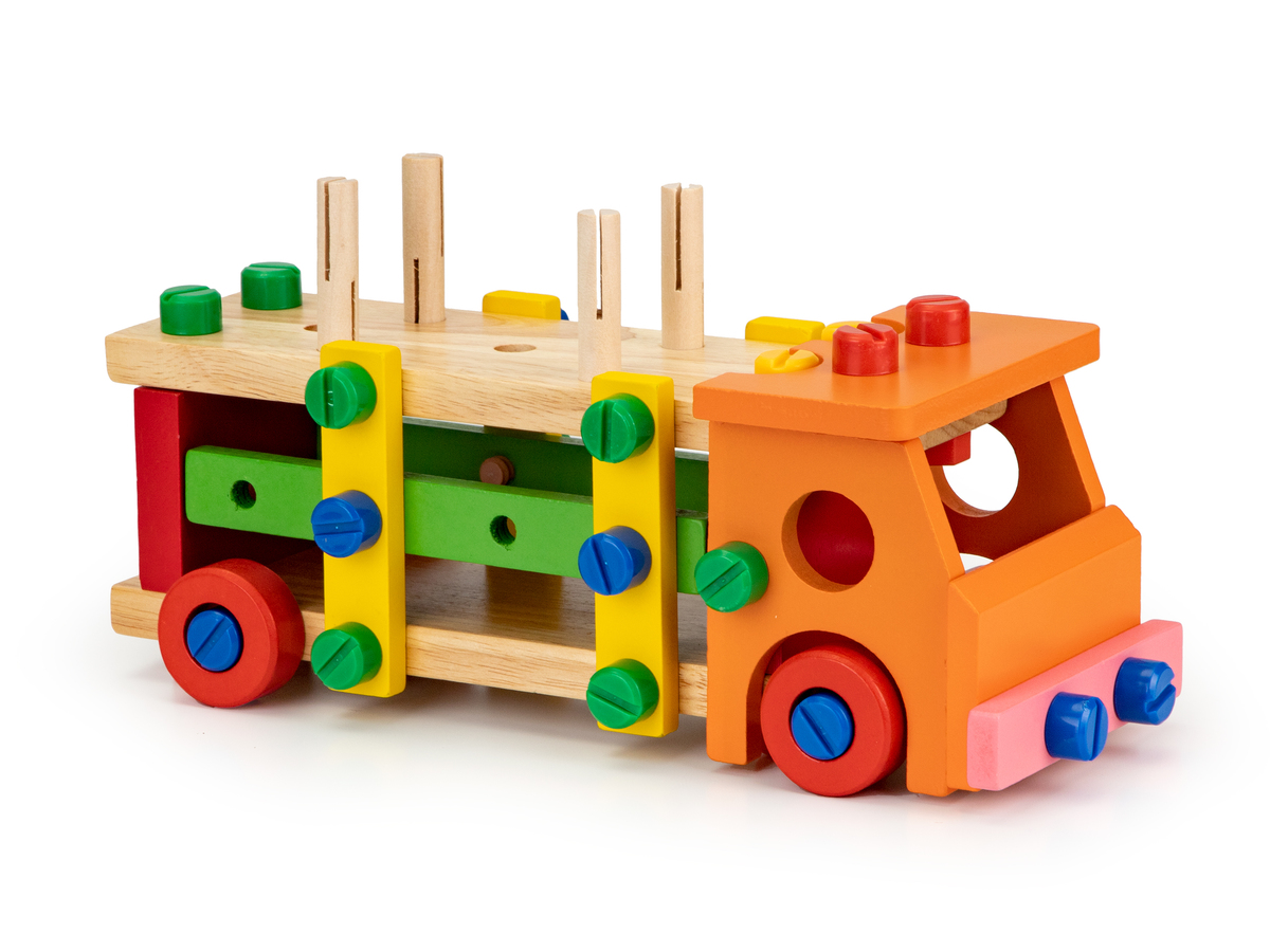 Dřevěná konstrukční sada s nářadím wooden construction set