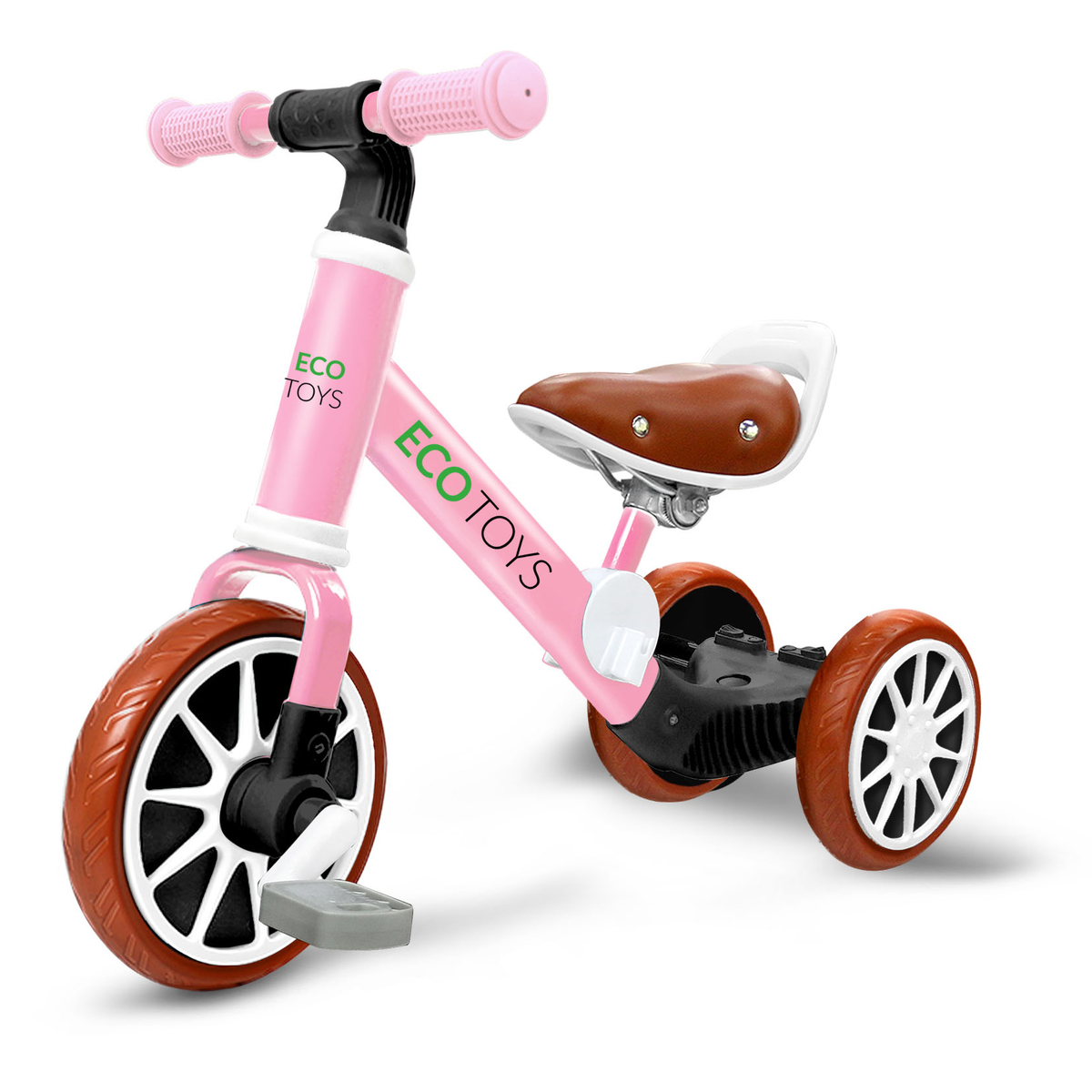 Dětské kolo Ellie 3v1 - růžové pink tricycle