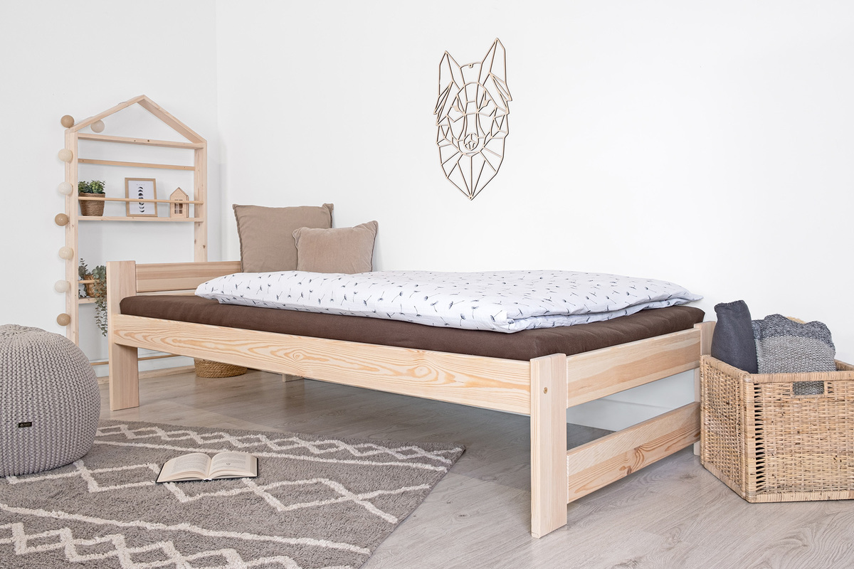 Dřevěná postel Mel 200x90 - přírodní