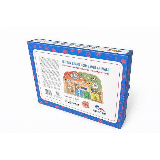 2Kids Toys Activity board Domeček se zvířátky