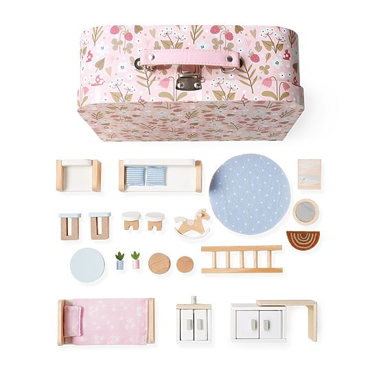 2Kids Toys Domeček pro panenky v kufříku Obývací pokoj