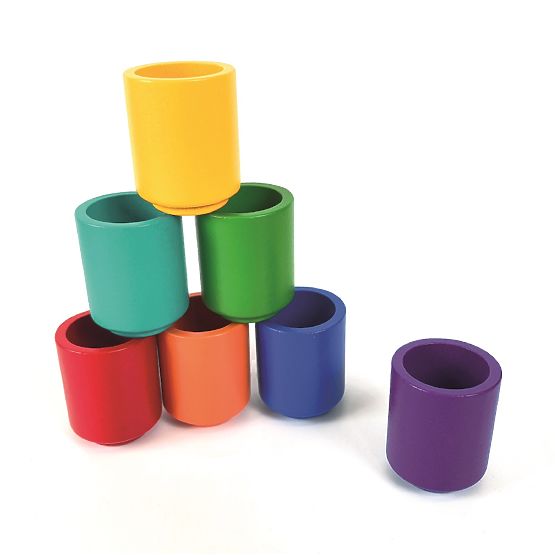 2Kids Toys Duhové kuličky a kalíšky 7 barev