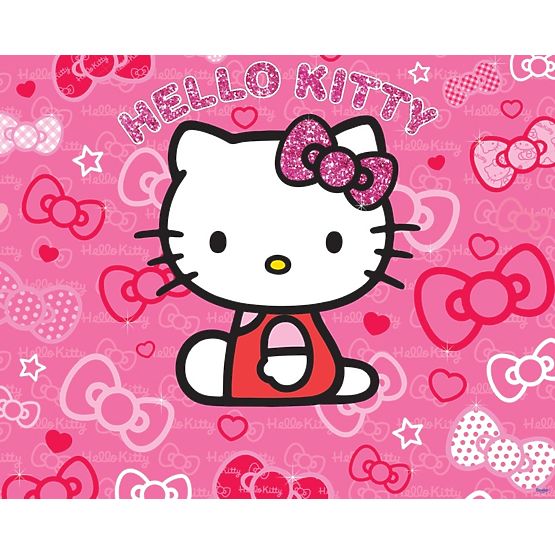 3D tapeta Hello Kitty