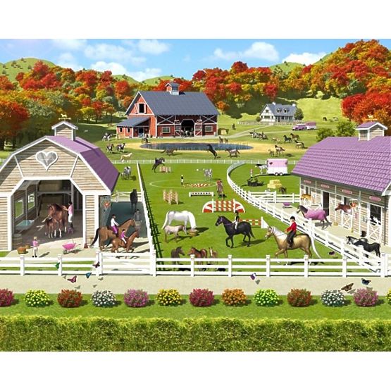 3D Tapeta Koníci a Poníci