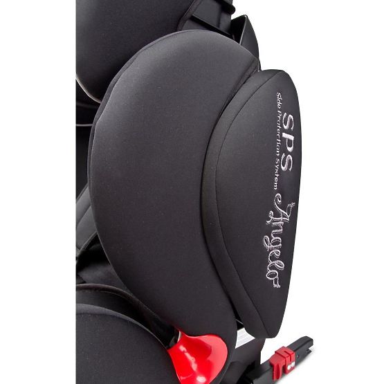 Autosedačka CARETERO AngeloFix 2018 black Černá
