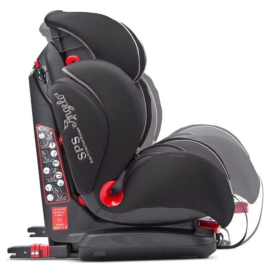 Autosedačka CARETERO AngeloFix 2018 black Černá