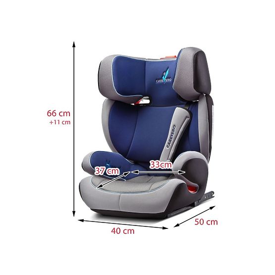 Autosedačka CARETERO Huggi Isofix grey 2017 Šedá